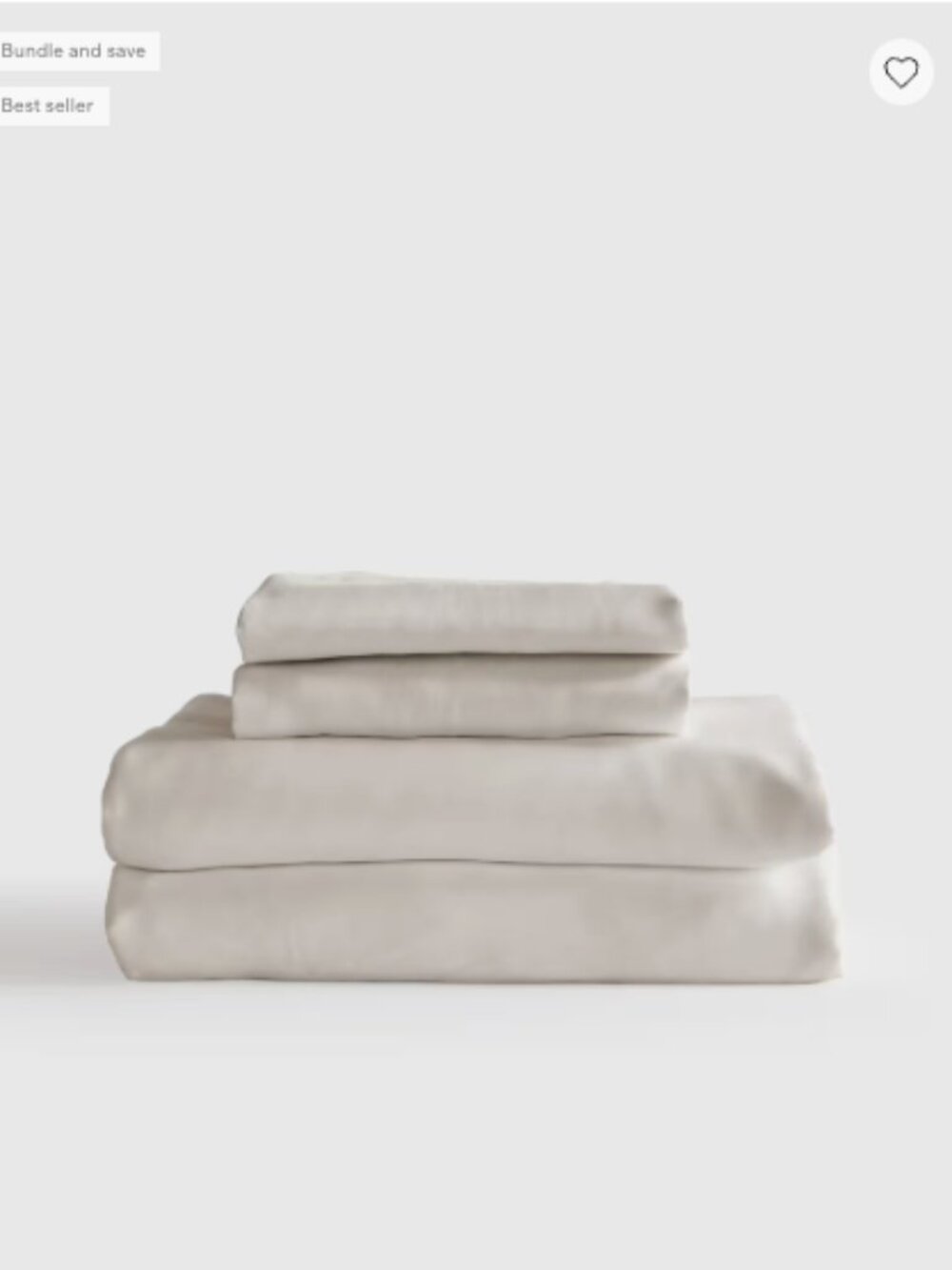 Quince Bamboo Sheet Set – King/Cal King – No Pillowcases